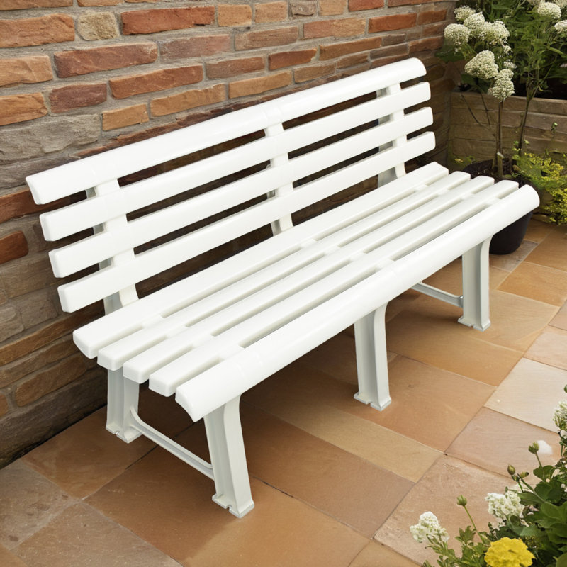 Brindisi Garden Bench, White