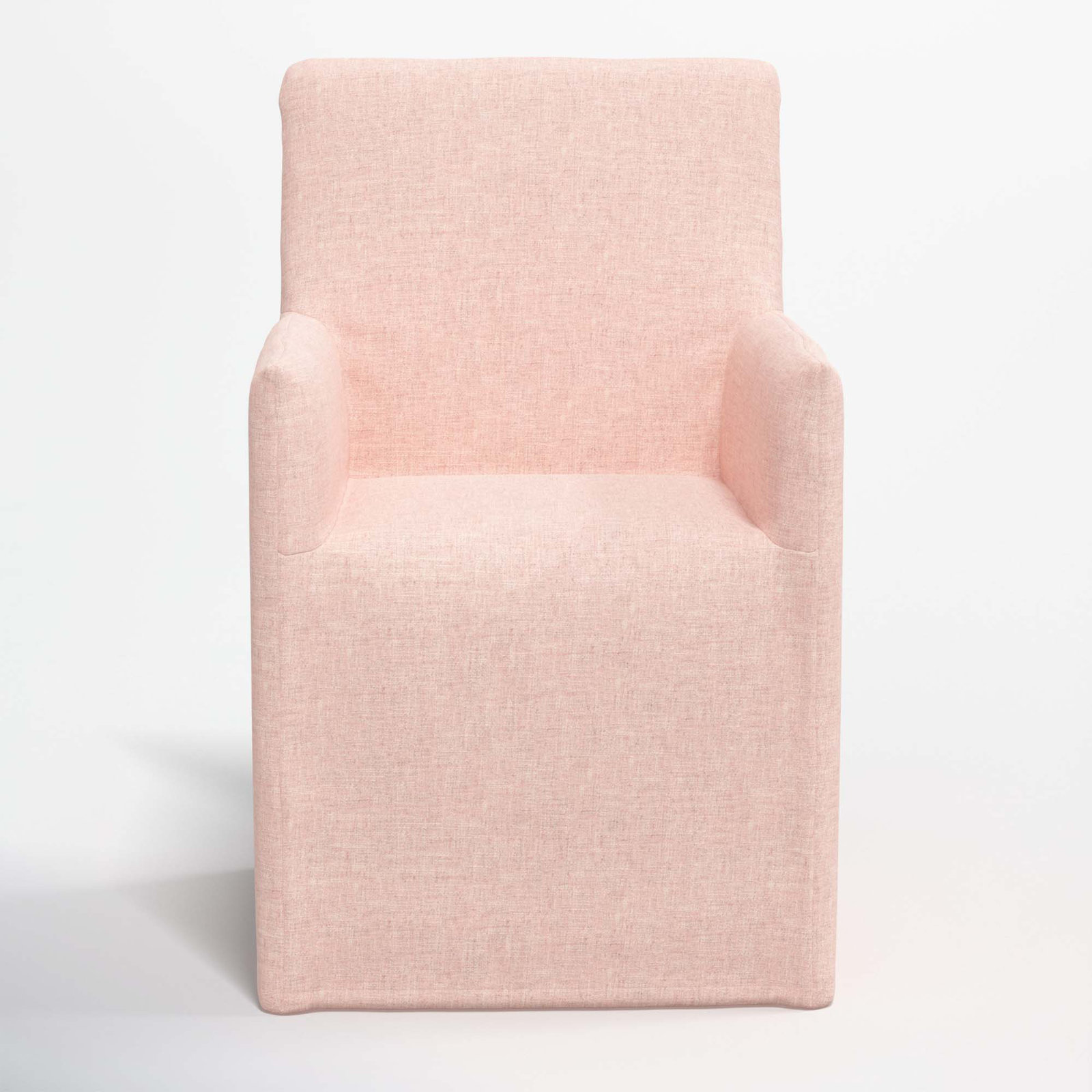 Ivanka Dining Chair, Zuma Rosequartz Textured Linen