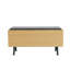 Banc de rangement décoratif en chêne clair