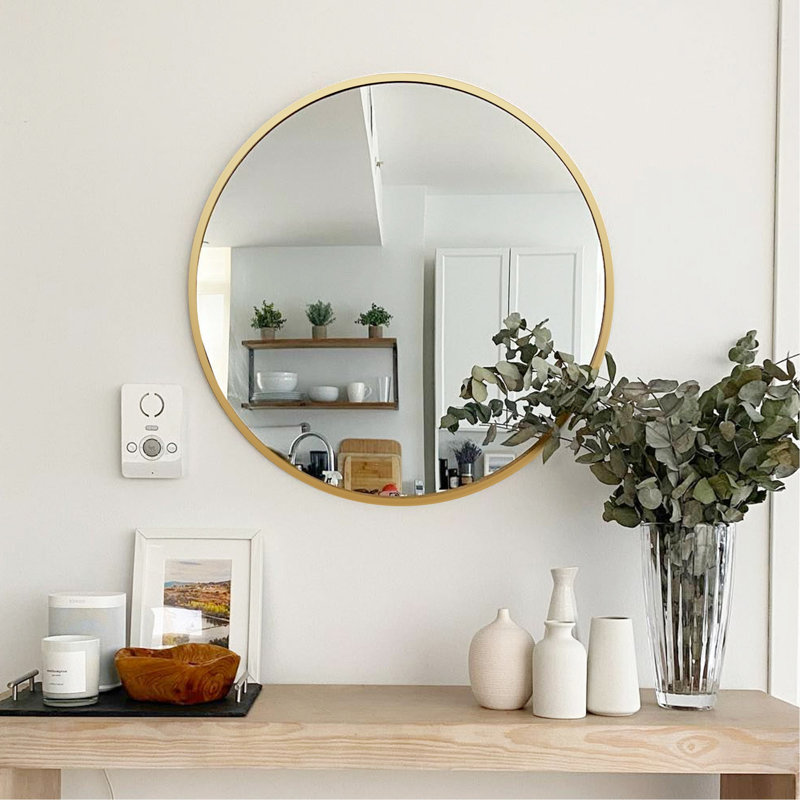 Miroir d'appoint Rauch, Doré, 16" x 16", Rond
