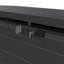 Dakota Fields Ailise 120cm W 324L Water Resistant Plastic Lockable Deck Box in Anthracite/Brown