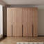 Armoire classique de couleur noyer simple-122585219