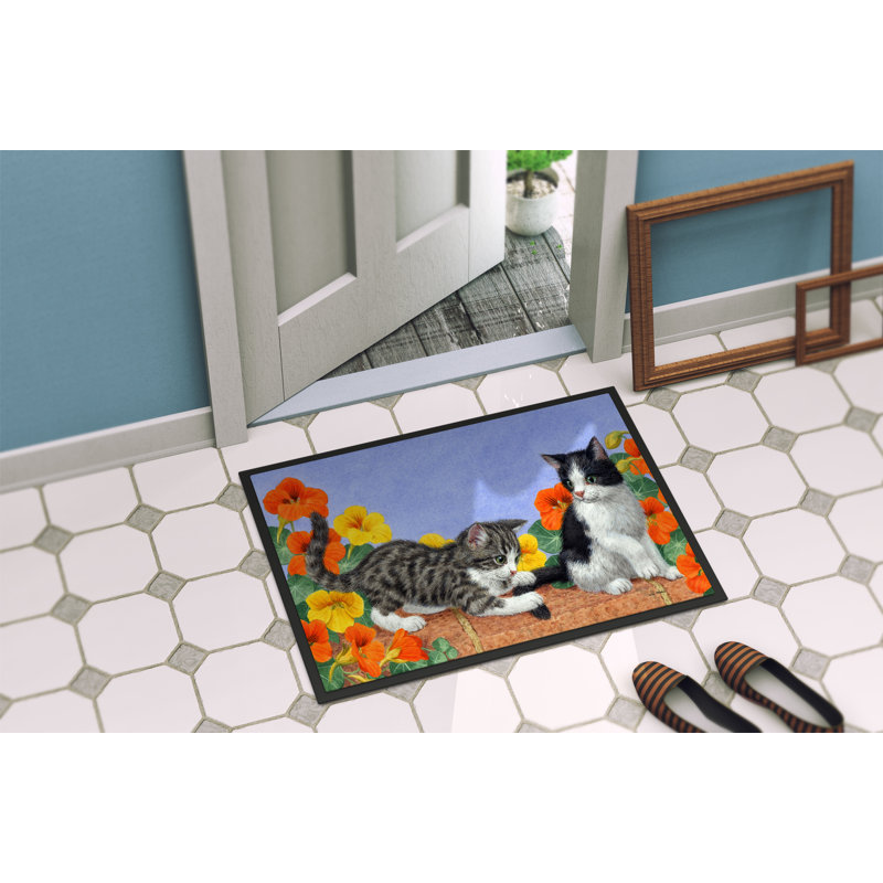 Tapis d'extérieur antidérapant pour chatons sur le mur, 2 pi x 3 pi