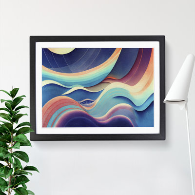 Watercolour Soundwave Vol.3 Abstract - Single Picture Frame Print