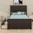 Platform Storage Bed,Drawers With Wheels-1899246594