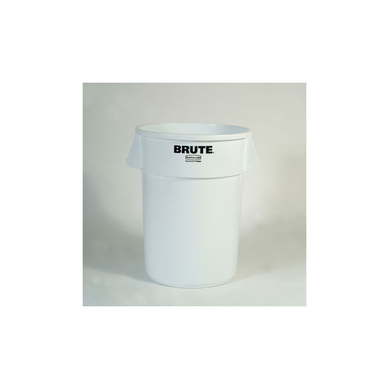 Poubelle à 44 gallons en® containers, Blanc