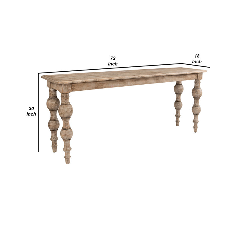 Blair Natural Beige Console Table