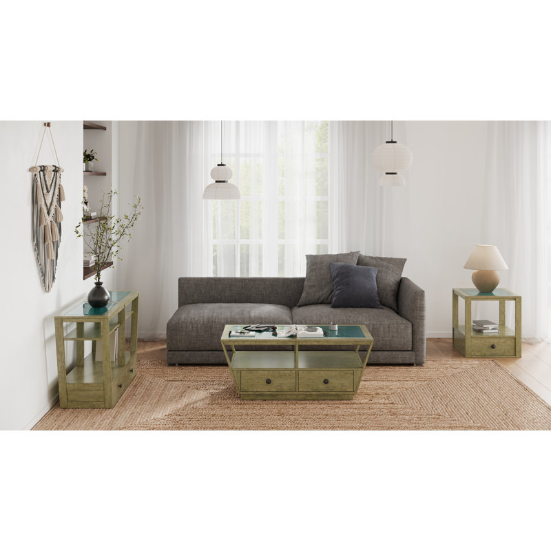 Glass Top Single Coffee Table