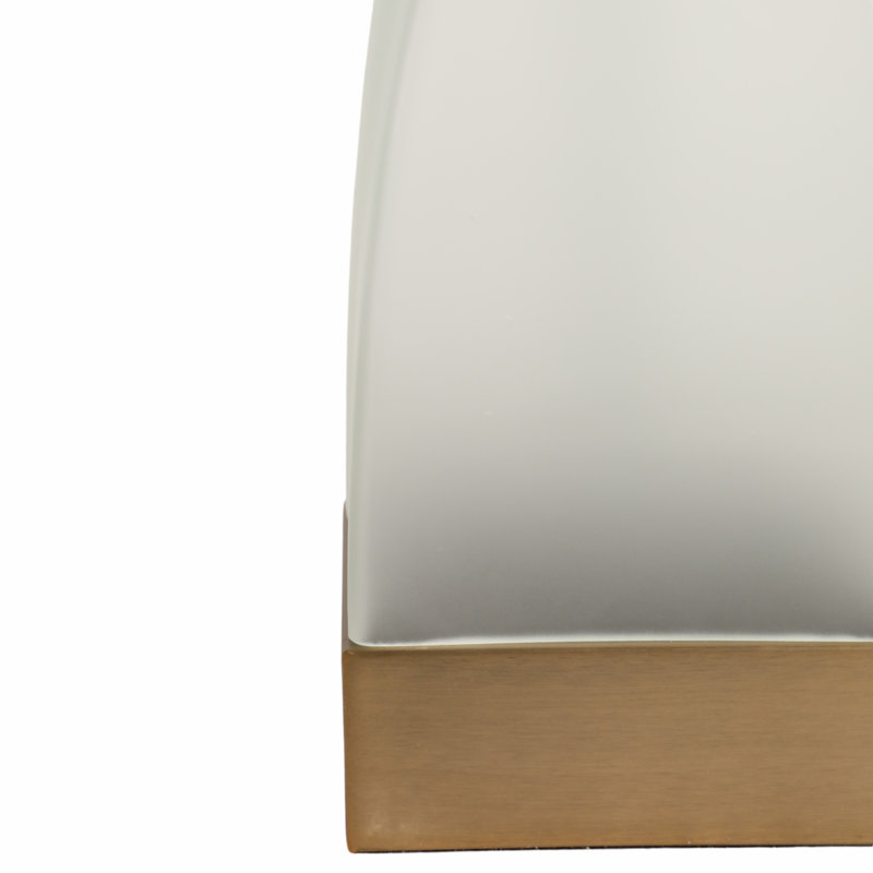 28" Casetta Glass Table Lamp, Clear/White