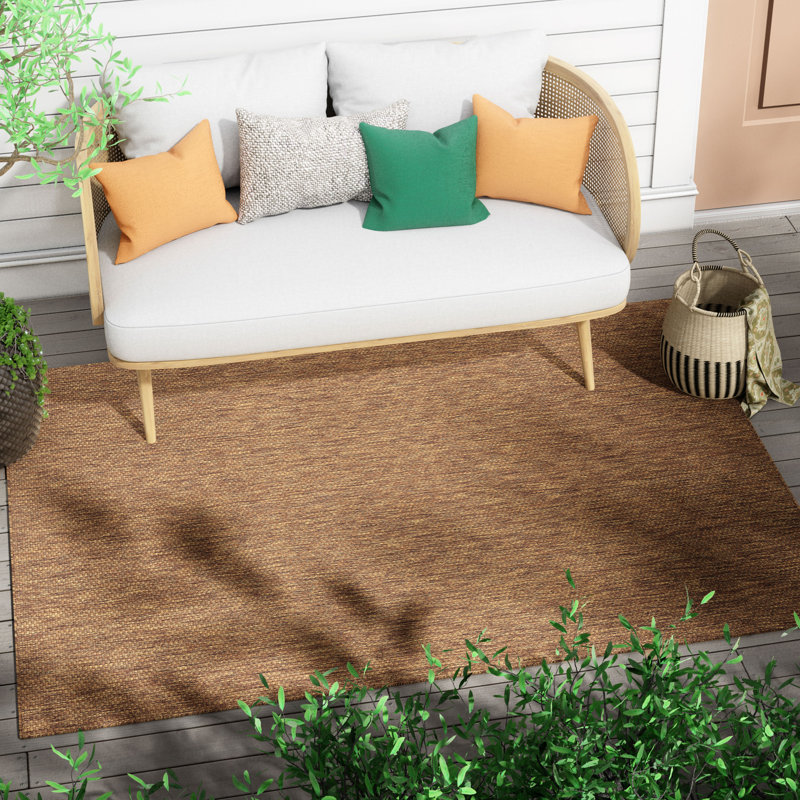 Tapis intérieur / extérieur Marshanna Leif, Rectangle 5 pi 3 po x 7 pi 3 po