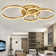 Tavin 5-Light 110cm Golden Loops LED Semi Flush Mount Light