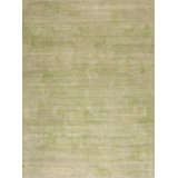 Amour Hand Knotted Area Rug in Green