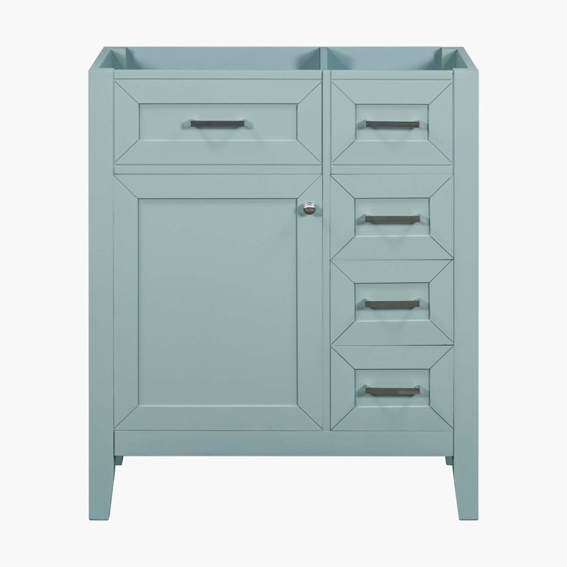 Base de meuble-lavabo simple 29,52 po seulement, Vert