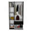 Armoire Cobra, chambre à coucher, noir / blanc