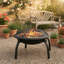 Round Iron Charcoal Fire Pit