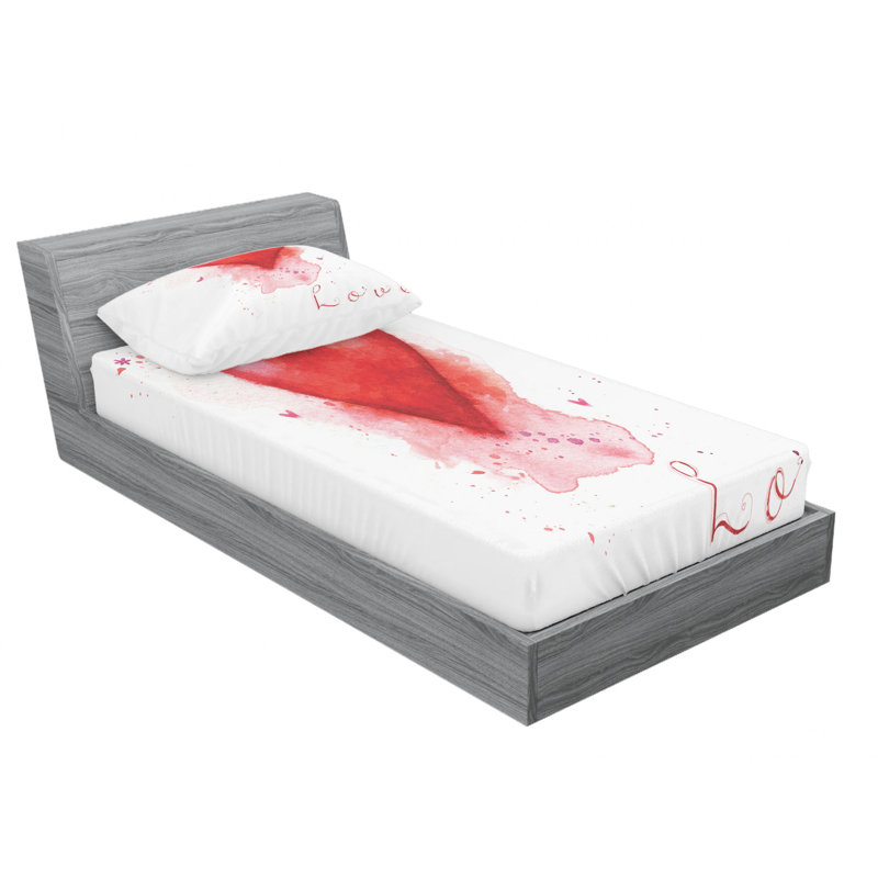 Microfiber Sheet Set, Twin Sheet Set with Fitted Sheet