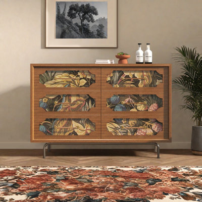 Armoire de rangement de salon vintage