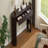 Retro Console Table With Storage, 3 Drawers, 1 Table-Leg Niche, Round Slat Aesthetic, Entryway, Living Room & Hallway-677458009