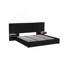 Lit plateforme tapissier hydraulique avec 2 tablettes de rangement, 2 lampes de lecture et port USB-358741669