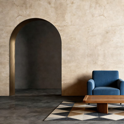Beige 3D Textured Matte Concrete Wallpaper - 15.7" X 354" Self-Adhesive & Removable