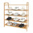 5-Tier 15 Pair Solid Bamboo Shoe Rack