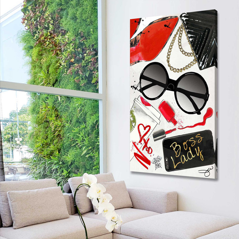Boss Lady (Vertical) par By Jodi - impression, Toile tendue, H 30 po x l 18 po x P 1 po