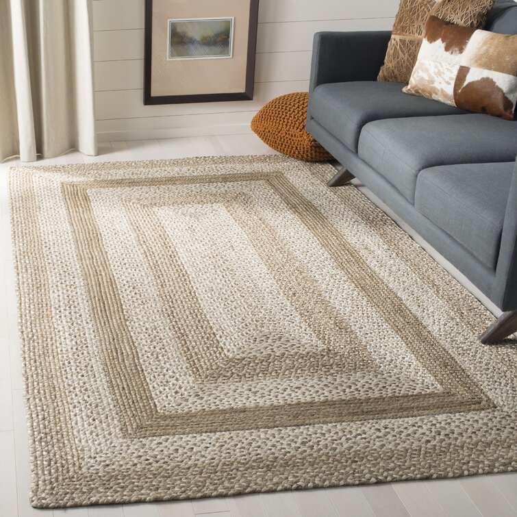Rosecliff Heights Vincent Hand Hooked Jute/Sisal Solid Color Rug