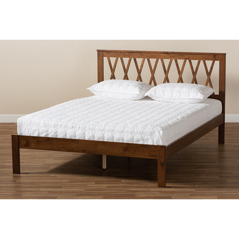 Condy Solid Wood Slat Bed, Queen