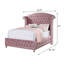 Lit simple, rose-1143647548