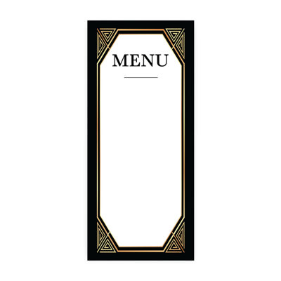 Cartes de menu imprimables dorées en papier de mariage pour imprimantes de bricolage, paquet de 52
