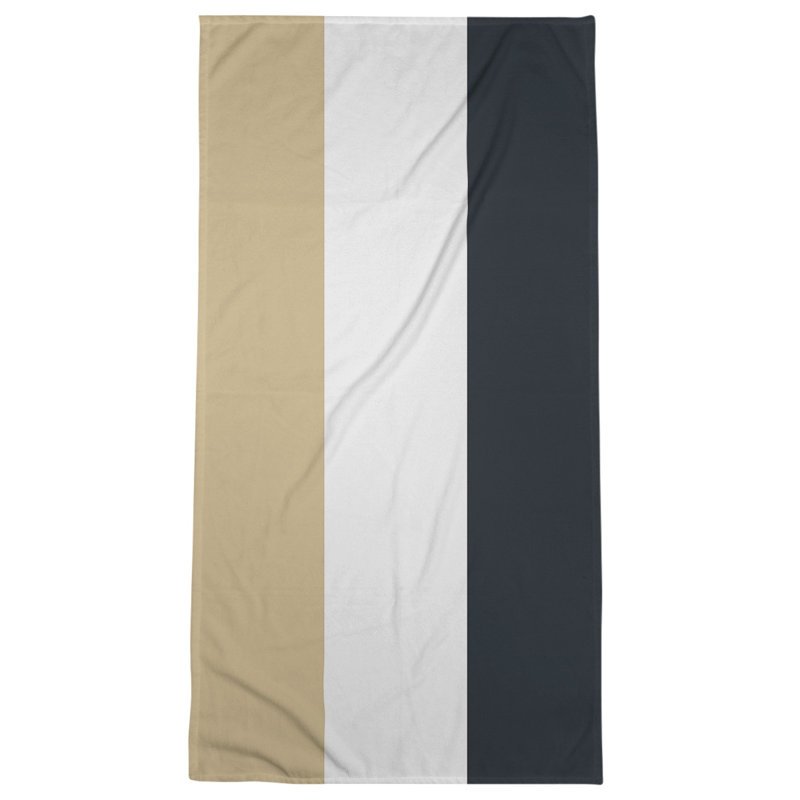 Microfiber Bath Towel, New Orleans Football White Accent
