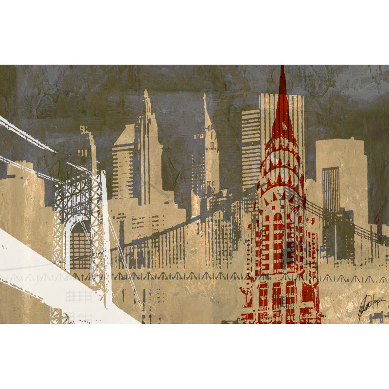 «Modern Metropolis I», impression sur toile, H 8 po x l 12 po
