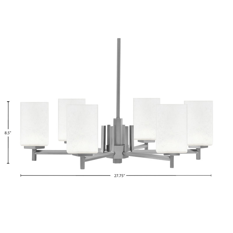 Lustre 6 lumières Fausley, Graphite