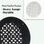 Grille ronde en fonte d'aluminium de 10 po Achtek (12 po au total) thermolaquée-107243672-102352980