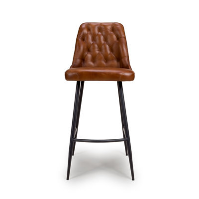 Ronja Upholstered Counter Stool with Metal Frame