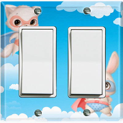 Animals 2 - Gang Toggle Light Switch Standard Wall Plate