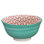 "Rhombuses" Porcelain Bowl, Turquoise, Set of 6