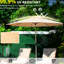 Parasol de patio 10 pi - Mécanisme d'inclinaison de jardin beige léger