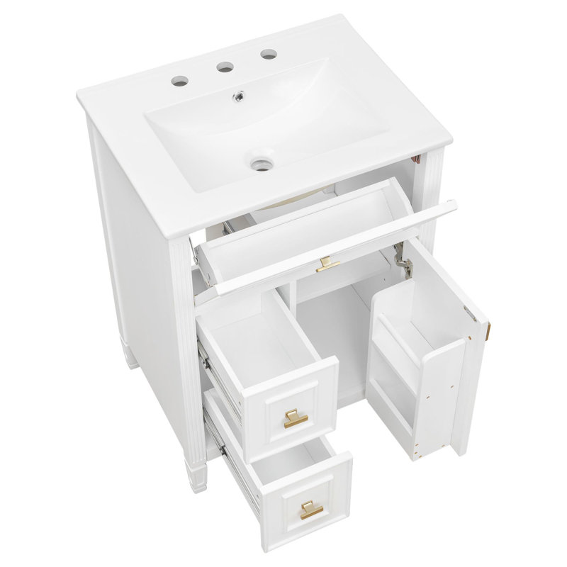 Elegant Bathroom Vanity, White