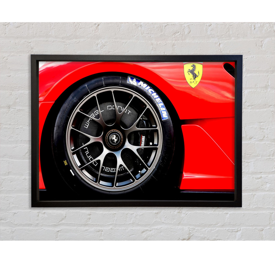 Ferrari F430 Rad - Einzelner Bilderrahmen Kunstdrucke auf Leinwand