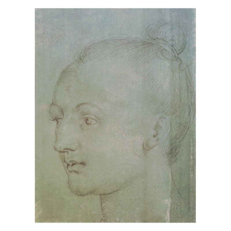 Tête d'une jeune femme par Albrecht Dürer - Impression giclée, H 28 po x l 22 po