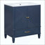Ensemble de meuble-lavabo avec lavabo double, 2 armoires avec porte et 2 tiroirs (robinet non inclus)