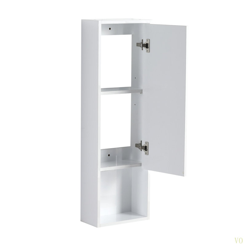 Meuble-lavabo de 24 po avec lavabo en résine, 2 portes à fermeture douce et 1 armoire murale, montage à flotteur, contreplaqué (emballage KD)