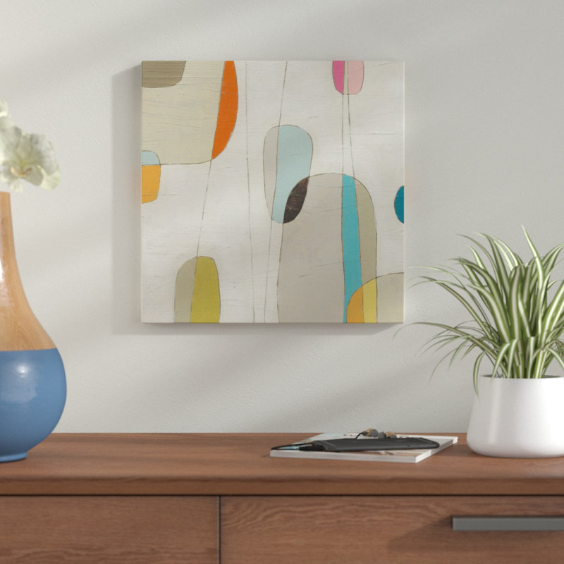 «Molecular Motion III», reproduction de peinture acrylique sur toile tendue, H 14 po x l 14 po x P 2 po