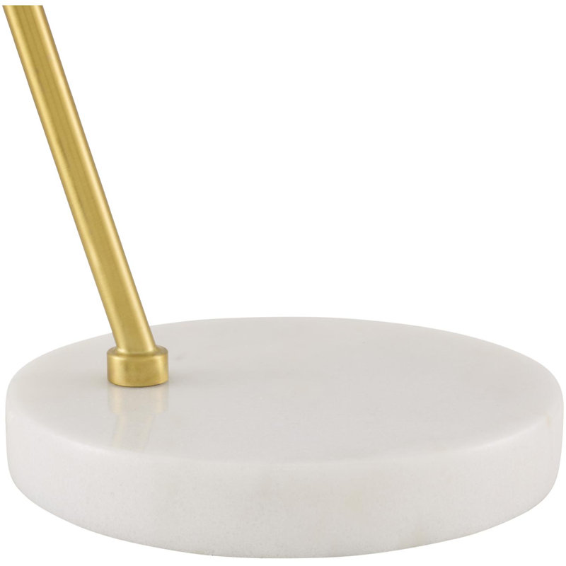 Barrile Farmington Table Lamp, White, Taupe