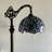 Pinerolo Tiffany Floor Lamp Stained Glass Green Leaves Gooseneck Adjustable LED Bulb Included 20"W*12"D*63"H-673795050