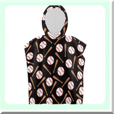 PlayBall Kids Hooded Bath Towel - Large, Soft, Highly Absorbent - Perfect for Shower, Beach, Pool