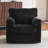 33" Swivel Barrel Chair, Upholstered Armchair With Side Pockets-1235615187
