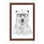 Geek Bear by Balazs Solti - Print on Canvas-42153871-89231842