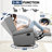 Venancia 30 Wide Swivel and Rocker Manual Recliner with Wing Back-2109235904
